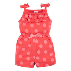 Romper Gerber Set 2 Algodón Ropa Bebé Verano Color Rosa Talla 0-3m
