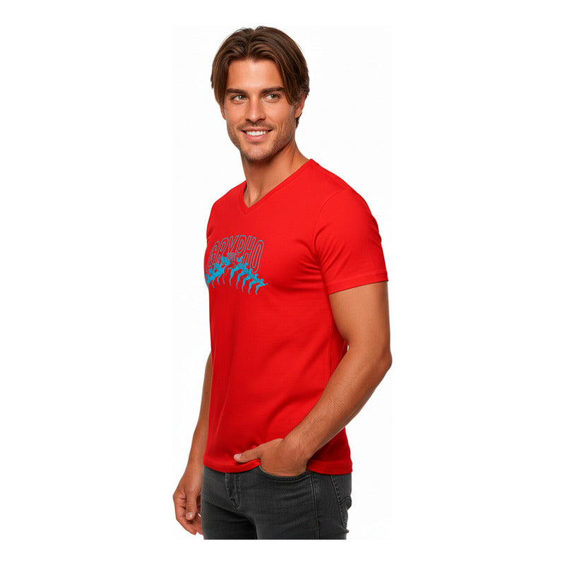 Playera Grypho Hipnosis Hombre Manga Corta Agua Algodon