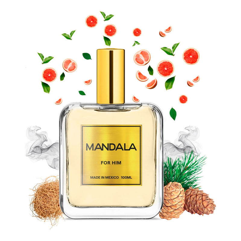 Perfume Hombre Mandala Marea Azul Cítrico Amaderado 100ml