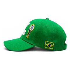 Gorra Fútbol Ajustable Brasil Verde Copa 2026 Fan Sport Verde Un