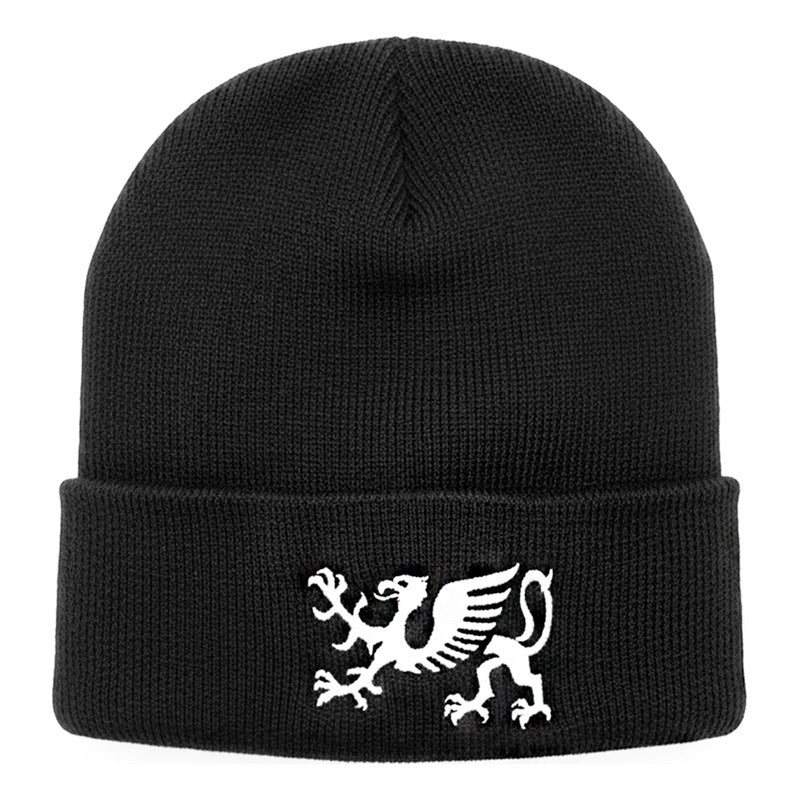 Bonete Grypho Heráldico Negro Acrilan Bordado Blanco hombre-Unitalla