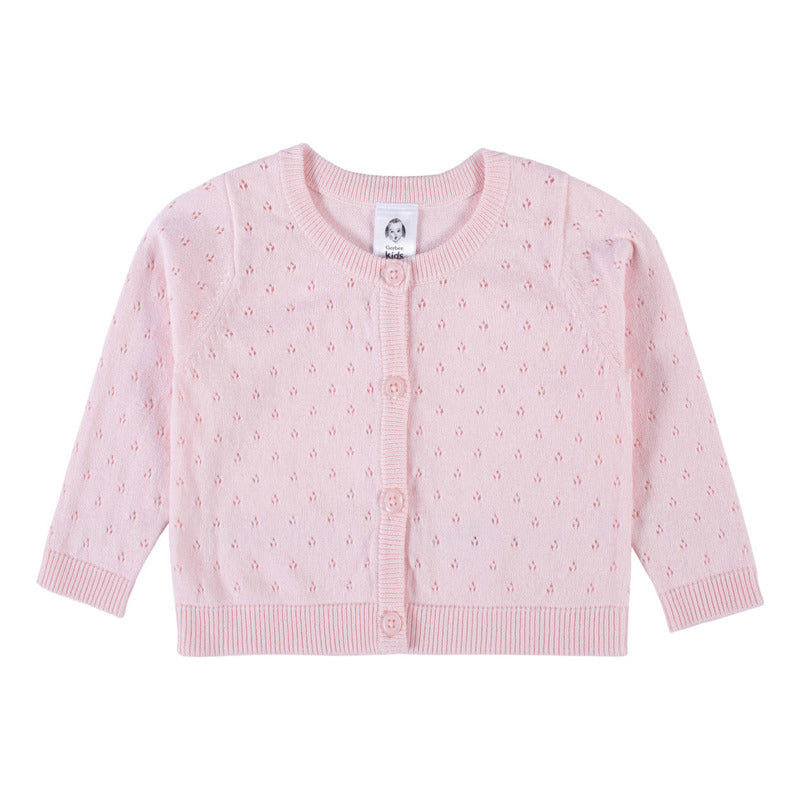 Sueter Rosa Para Bebe Gerber Algodón Suave Y Cómodo