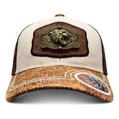 Gorra Trucker Vaquera Pantera Herraje Metálico Rancho