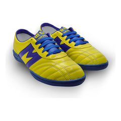Tenis Fútbol Rápido Infantil Manriquez Turf Amarillo Azul