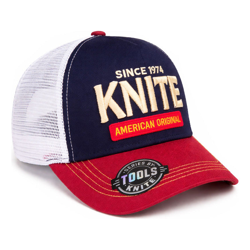 Gorra Knite Tools American Trucker Ajustable Original Cap Azul Un Lisa