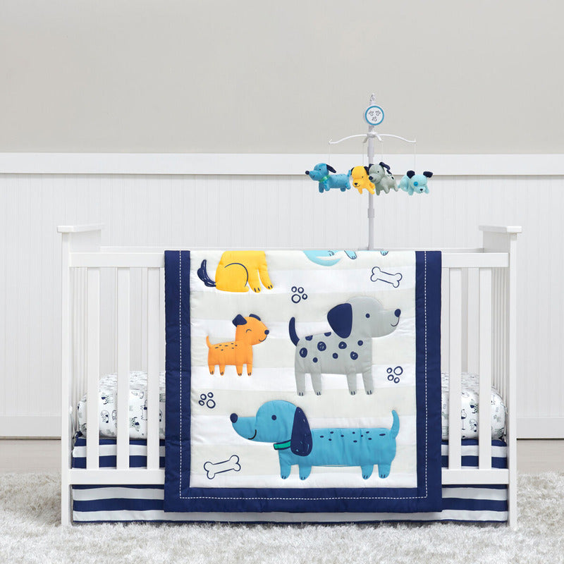 Set de cuna Gerber azul 5 piezas juego de cama para bebé-OSZ