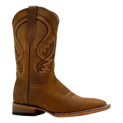 Bota Vaquera Piel Grabado Phyton Cafe Calzado Del Bajío