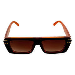 Lentes De Sol Baroc Small Frame Brown Uv400 Rectangulares Océano Marrón Marrón Claro