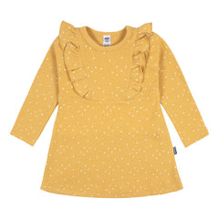 Vestido Gerber amarillo niña algodón cómodo verano-12M