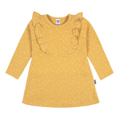 Vestido Gerber Amarillo Bebe Algodón Cómodo Verano