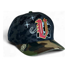 Gorra No Fear Camuflaje Vago Style Artesanal Y Exclusiva Verde Único Geométrico