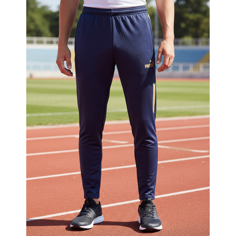 Pants Puma Italia Figc Prematch Hombre Deportivo Oficial Azul Liso G