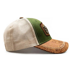 Gorra Trucker Vaquera Pantera Herraje Metálico Rancho Color Verde Talla Un Liso