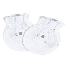 Mitones Gerber Essentials Bebé Blanco Gris Antirrasguños Gris 0-3m