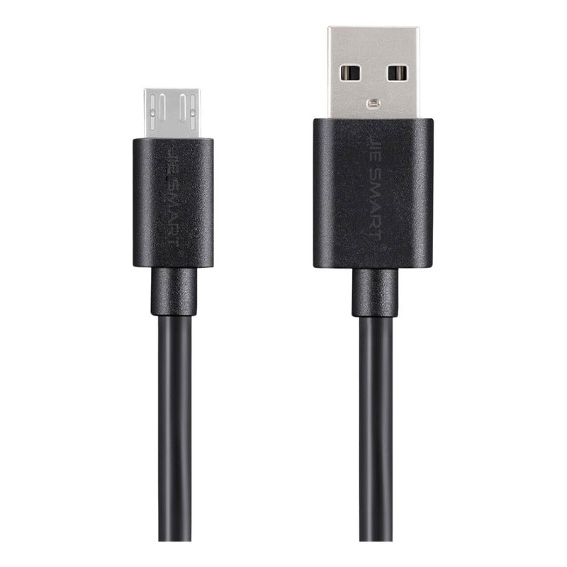 Jie Smart Cable De Datos Micro V8 1.5m Blanco O Negro