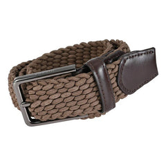 Cinturón Hickok Trenzado Stretch Mocca Hombre 37mm