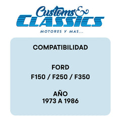 5 Casetas Zepelin Compatible Ford F100 F150 F250 1973 - 1986