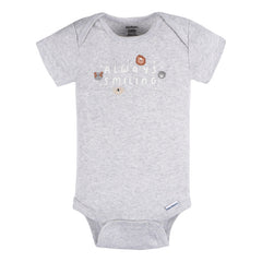 Pañalero Gerber Pack 3 Piezas Gris Body Algodón Ropa Bebé