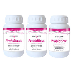 Probióticos Espirulina 180 Cápsulas Energeios Suplemento Sin Sabor