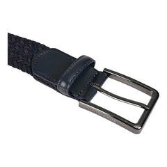 Cinturón Hickok Trenzado Stretch Navywood Hombre 37mm