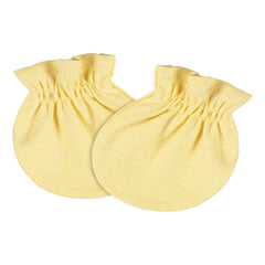 Mitones Gerber Bebé Gris Amarillo 4 Piezas Antirrasguños Gris 0-3m