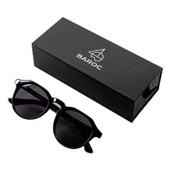 Lentes De Sol Baroc Warwick Uv400 Polarizados Negro Brillant Océano