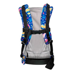 Mochila Ergonomica Bebé Azul 3 Posiciones La Rebozería Secado Rápido