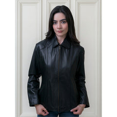 Chamarra piel borrego mujer castelli dama cuello clásico-S