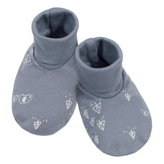 Set 3 Piezas Gerber Camisón Gorrito Patucos Algodón Gris