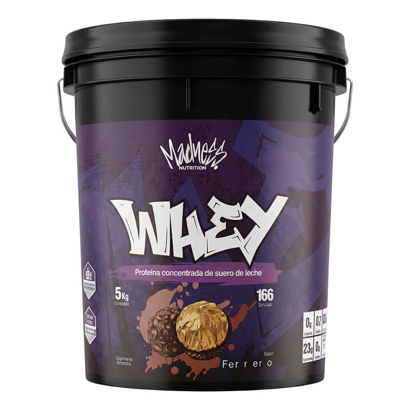 Proteina Whey Madness 5kg Ferrero Suero Leche Musculo Ferrero