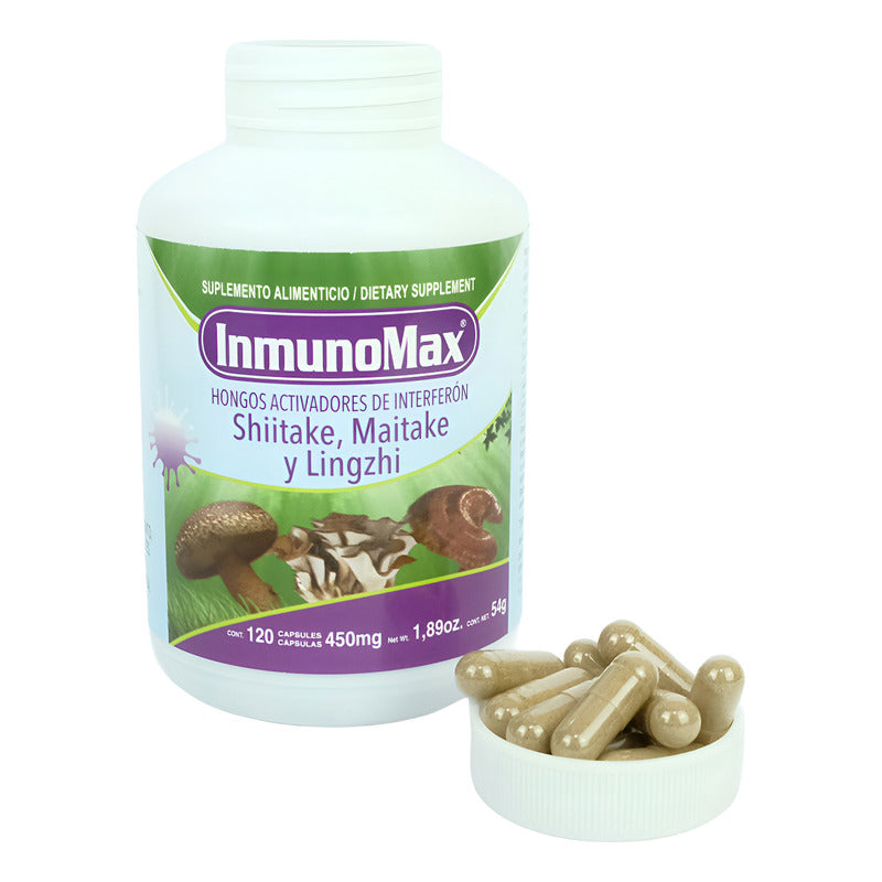 Hongos Boticaté Shiitake Maitake y Lingzhi 120 Cáps 450 mg