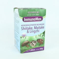 Hongos Shiitake Maitake Y Lingzhi 120 Cáps 450 Mg Boticaté