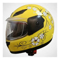Nasaki Casco Para Moto O Scooter Niños Amarillo Amarillo Monocolor Brillante Xl