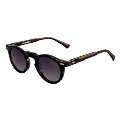 Lentes De Sol Emmet Unisex Redondos Violeta Uv400 Acetato Redondo Negro
