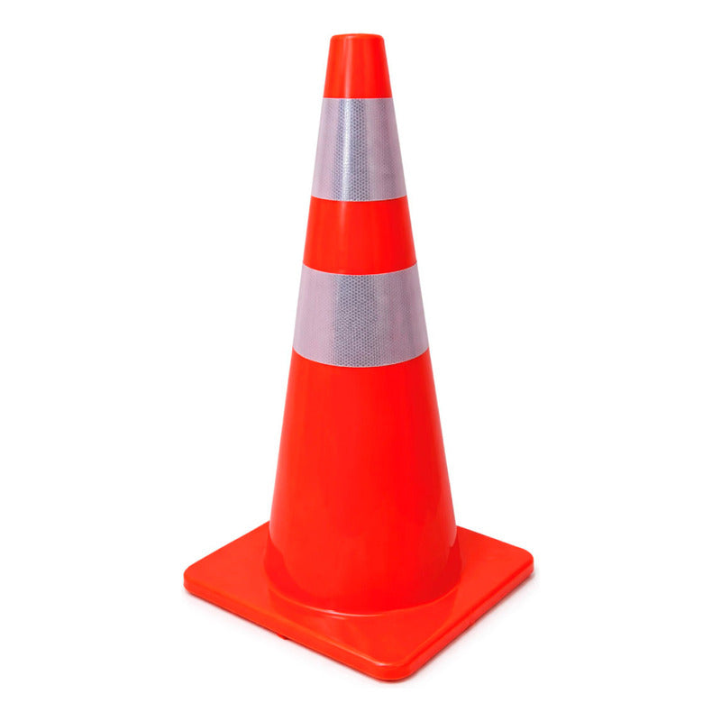 Set Conos 5 Pzs Tránsito Naranja Reflejante Seguridad Phasa Naranja Claro