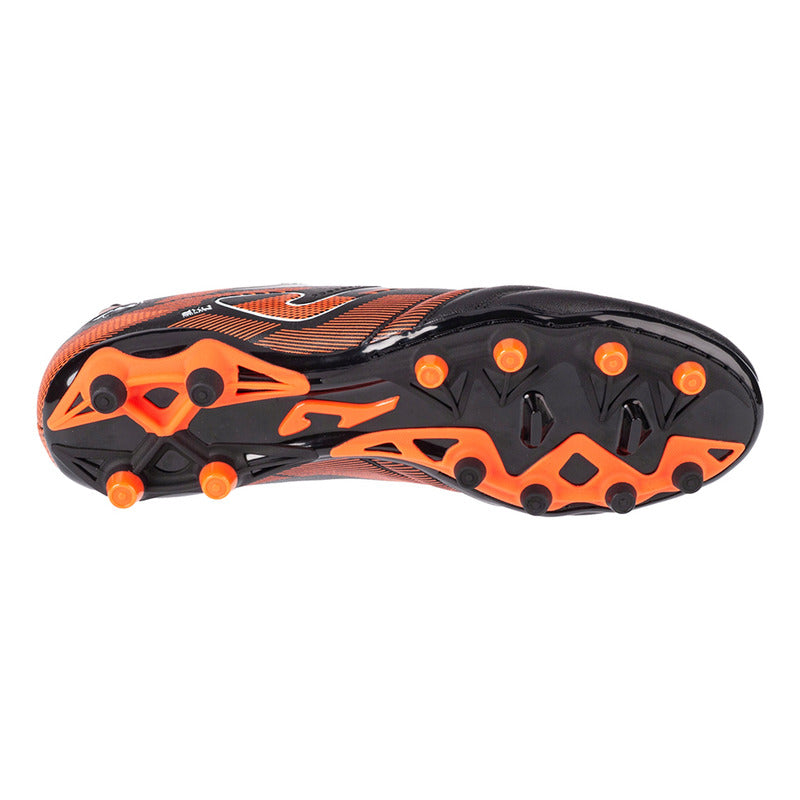 Tenis Fútbol Joma Powerful 2401 Tachos Fg Césped Firme Negro