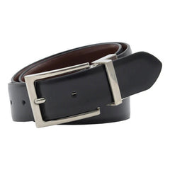 Cinturón Hickok Reversible Piel Genuina Negro Café 34 Mm