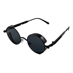 Lentes De Sol Baroc Vintage Star Black Uv400 Redondos Moda Océano Negro