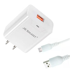 Cargador Turbo Qc 3.0 Jie Smart V8 P Celular-tableta 5v 9v