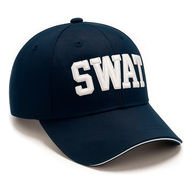 Gorra Snapback Tactica Swat Knite Visera Curva Ajustable Color Azul Talla Un Liso