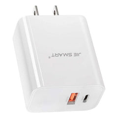 Clavija Cargador Turbo 25w Tipo C + Usb Jie Smart