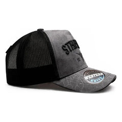 Gorra Trucker Livestock Steel Ranch Cráneo Gris Ajustable Gris Un
