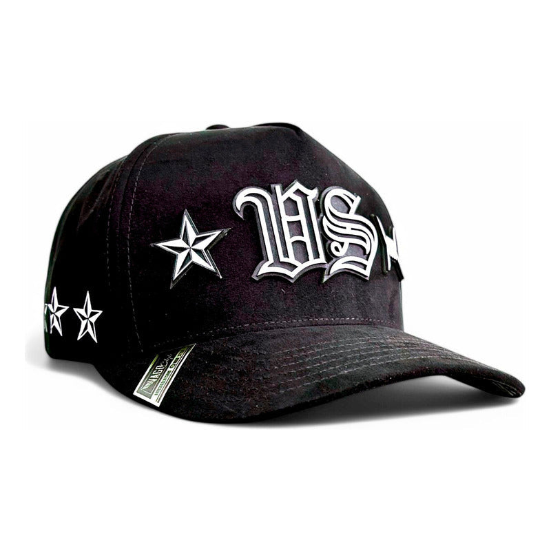 VAGO SACRIFICIO Gorra Unica Visera Curva Negra Gamuza-Unitalla