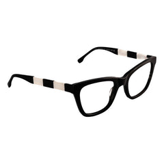 Lentes Ópticos Cat Eye Antifatiga Negro Zebra Acetato Emmet Único