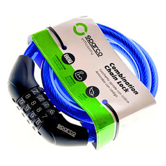 Candado Sparco Se804bl Para Bicicleta Ligero Y Seguro Color Azul