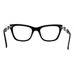 Lentes Ópticos Cat Eye Antifatiga Negro Zebra Acetato Emmet Único