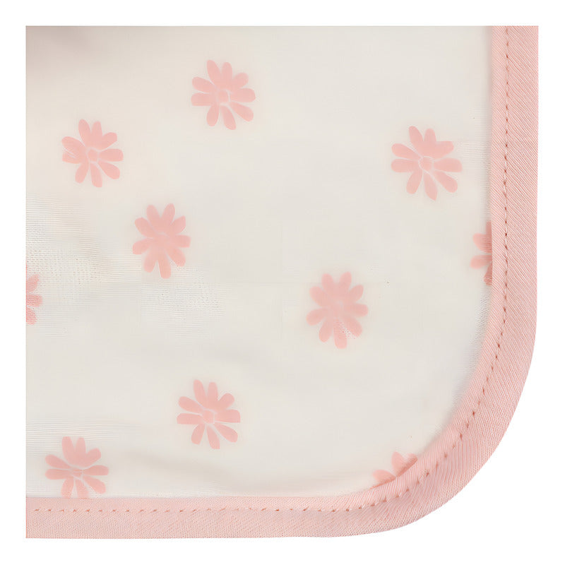 Paño Baño Gatito Gerber Bebé 12×12 Cm Rosa Algodón