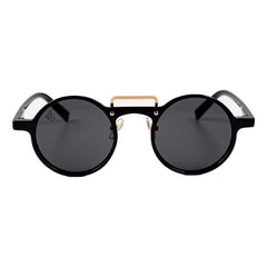 Lentes De Sol Baroc Toscana Black Redondos Uv400 Unisex Océano Negro