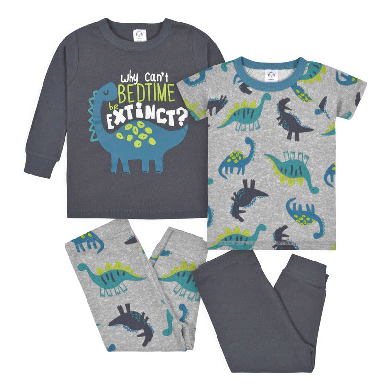 Set Pijamas Gerber Dinosaurio Niño Algodón Conjunto Dormir