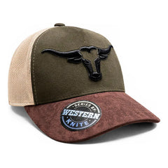 Gorra Trucker Livestock Green Range Toro Longhorn Ajustable Verde Un